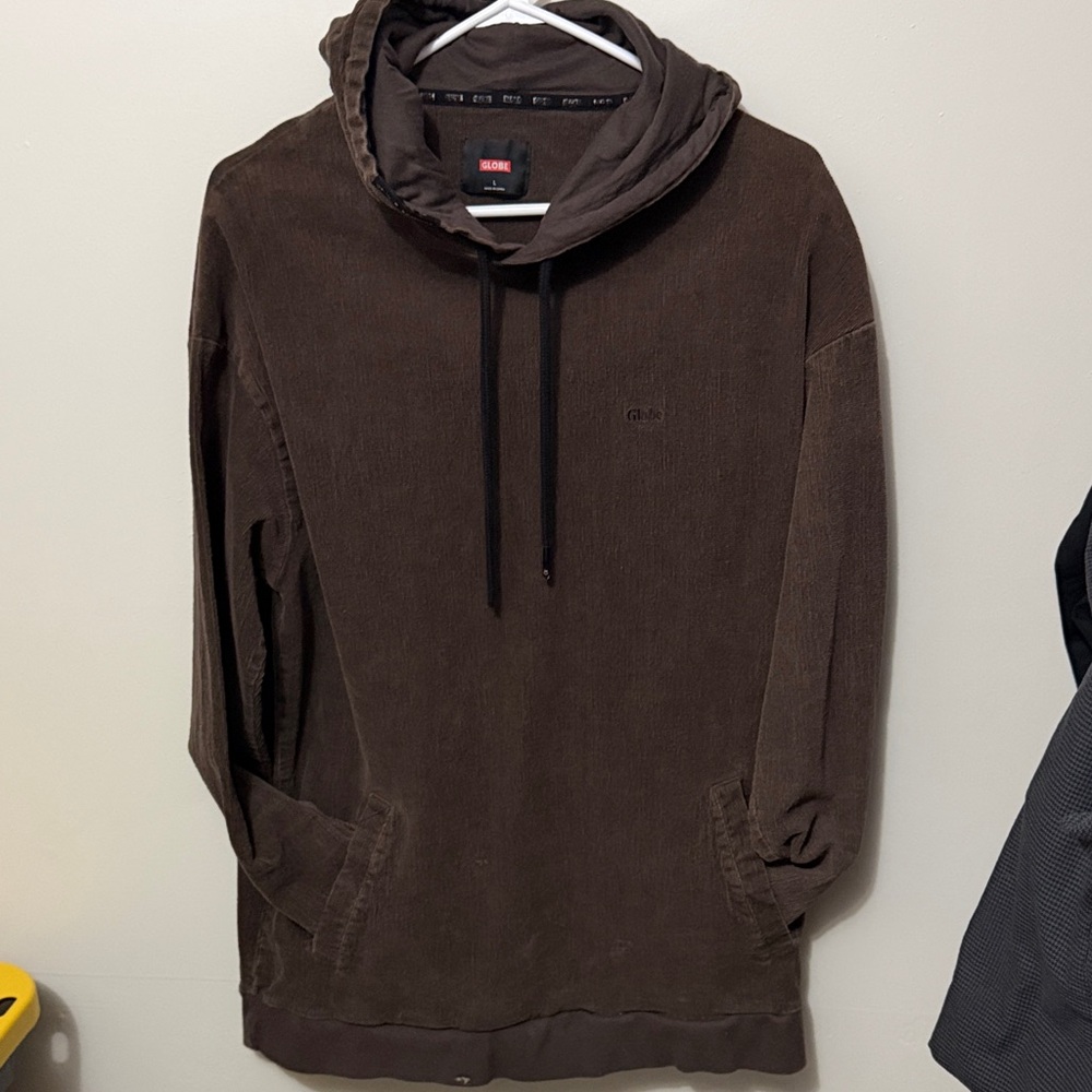 GLOBE brown corduroy Hoodie